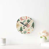 Noël - Remplir votre maison - Horloge murale (Maison)