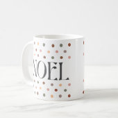 "NOEL" Retro Dotée de Mug cadeau de Noël (Devant gauche)