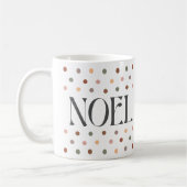 "NOEL" Retro Dotted Christmas Gift Mok (Links)