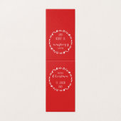 Noël Rouge Avec Carte Pliée Feuille Blanche (Outside Unfolded)