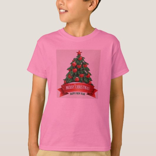 Noël rouge badine le T-shirt (Devant)