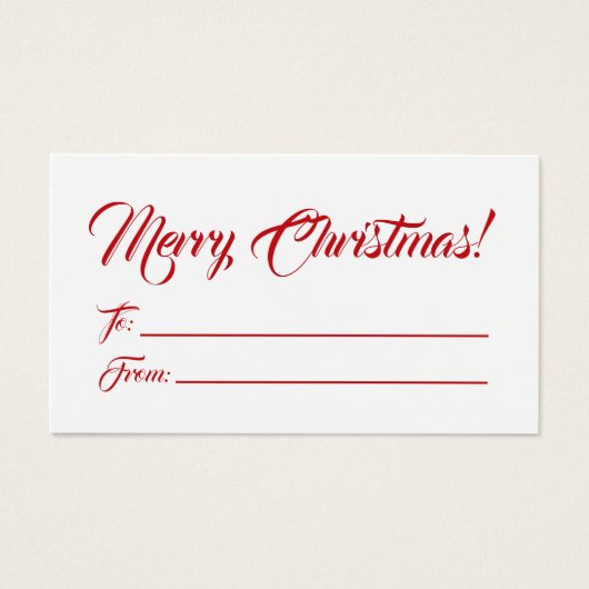 Noël rouge blanc à partir de cartes de script vier (Devant)