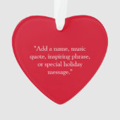 Noël Rouge blanc G Clef Flocon de neige Monogramme (dos)