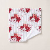 Noël Rouge Et Blanc (Gant de toilette)