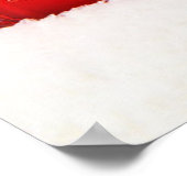 Noël Rouge Et Blanc Joyeux Vacances V Poster (Coin)