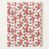 Noël Rouge et vert marguerite motif floral (Dos)