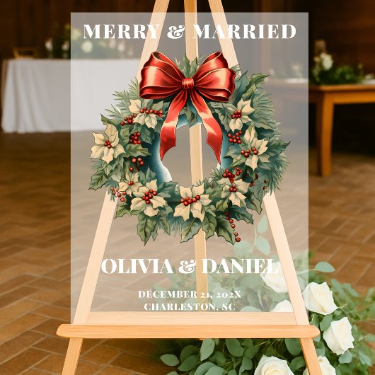 Noël Rouge et Vert Mariage Accueil Froid