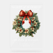 Noël Rouge et Vert Mariage Accueil Froid (Recto)