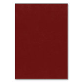 Noël Rouge Poinsettia Mariage Numéro de table (Dos)