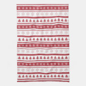 Noël rouge - Serviettes de cuisine (Vertical)