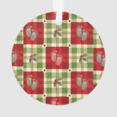 Noël rustique Plaid Baby’s First Christmas (dos)