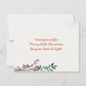 Noël saint, cardinal rouge, carte de vacances plat (Dos)