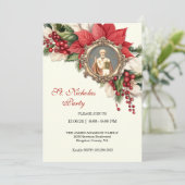 Noël Saint Nicolas Fête Fête Fête Invitations (Debout devant)