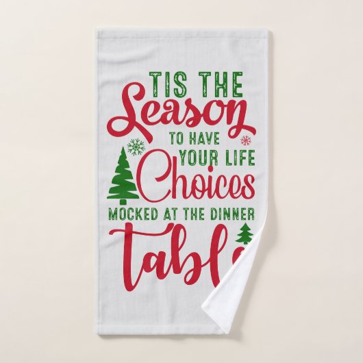 Noël saison de design de choix (Serviette à main)