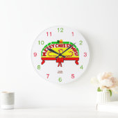Noël Salutations Acrylique Mur Horloge (Maison)