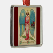 Noël Salutations Angel Ornement en céramique (Droite)