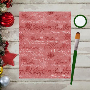 Noël Salutations Scrapbook Papier