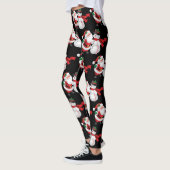 Noël Santa Claus Snowman Leggings femmes (Gauche)