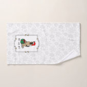 Noël Santa Hat Allemand Berger Chien mignonne (Serviette à main)