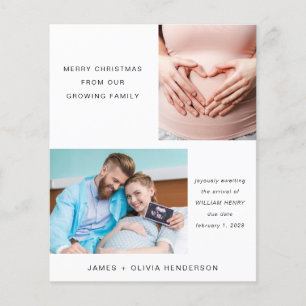 Noël s'attend à un Carte photo de famille en plein