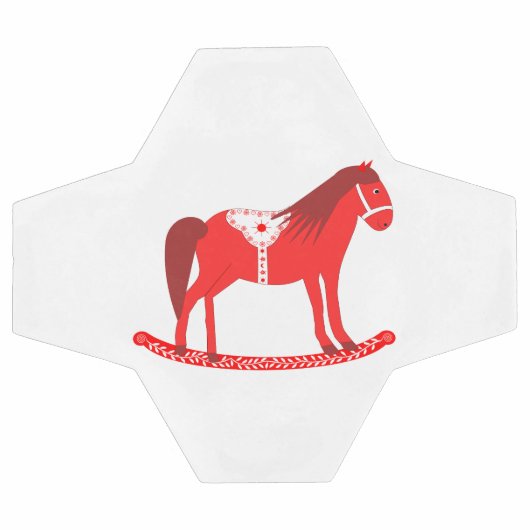 Noël scandinave Cheval Rocking (Plat)