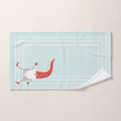 Noël scandinave Gnomes Holiday (Serviette à main)