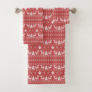 Noël scandinave rouge et blanc