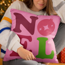 Noel Schattig Festief Retro Kerst Roze Groen