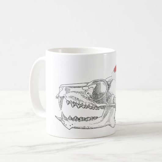 Noël Science Mug Lemur Crâne Noël (Devant gauche)