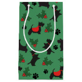 Noël Scottie Cadeau Sac de Chien vacances (Devant)