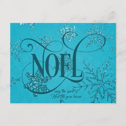 NOEL Script Kerstmis Briefkaart (Voorkant)