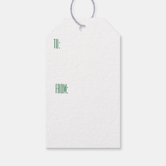 "Noel" Shiny Green Kerstbal Ornament Cadeaulabel (Achterkant)