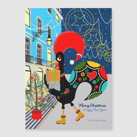 Noël shopping portugais Carte Roster (Devant)