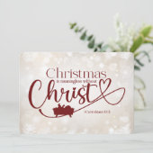 NOËL SIGNIFIE SANS CHRIST Carte de vacances (Debout devant)