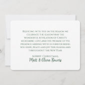 NOËL SIGNIFIE SANS CHRIST Carte de vacances (Dos)