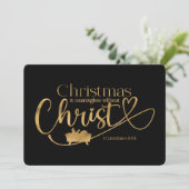 NOËL SIGNIFIE SANS CHRIST Carte de vacances (Debout devant)