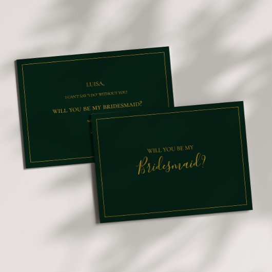 Noël simple | Carte de proposition d'une femme de