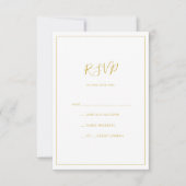 Noël simple et élégant | Carte RSVP verte (Devant)