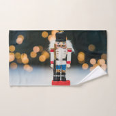 Noël SlipperyJoe nutcracker figurine ornement (Serviette à main)