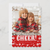 Noël Snowflakes Carte photo de vacances (Devant)