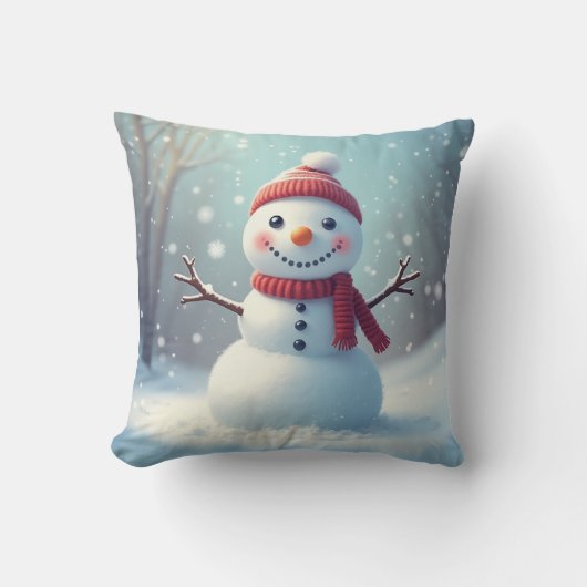 Noël Snowman Coussin (Recto)
