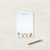 Noël Snowman & Elves Que Faire Post-it Pas (Sur un bureau)