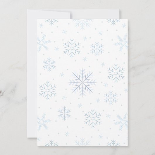 Noël Snowman Invitation Anniversaire (Dos)