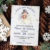 Noël Snowman Invitation Anniversaire