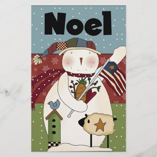 Noel Snowman Kaart (Voorkant)