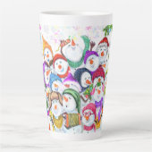 Noël Snowman Party Latte Mug (Devant)