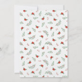 Noël Snowman Première Invitation d'anniversaire (Dos)