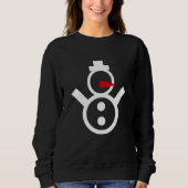 Noël Snowman Sweat - shirt à capuche de fête d'hiv (Devant)