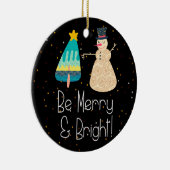 Noël Sois joyeux et brillant ornement d'arbre de n (Droite)