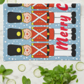 Noël Soldat Noël Serviette de cuisine (Plié)